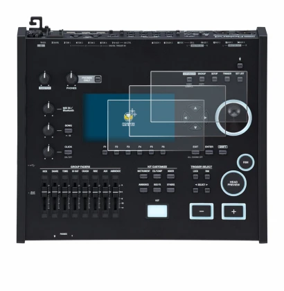 Image de l'appareil Roland V71 avec une grande variété de protections d'écran.