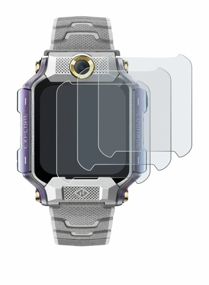 Image de l'appareil Imoo Watch Phone X10 avec une grande variété de protections d'écran.