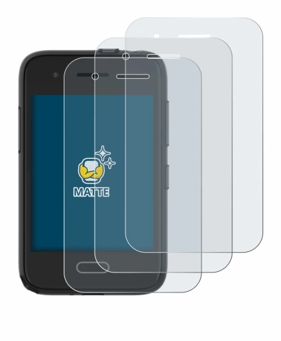 Image de l'appareil Xplora One avec une grande variété de protections d'écran.
