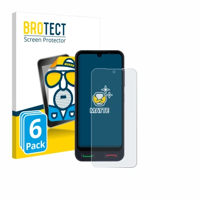Face avant d’un emballage produit avec le logo de la marque BROTECT. À côté, l’appareil SPC Zeus 2 Pro est représenté avec la