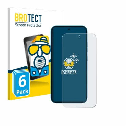 Face avant d’un emballage produit avec le logo de la marque BROTECT. À côté, l’appareil Nothing Phone (4a) est représenté avec