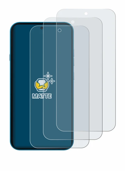 Image de l'appareil Nothing Phone (4a) avec une grande variété de protections d'écran.