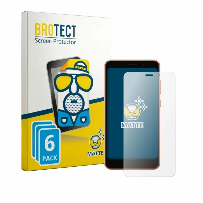 Face avant d’un emballage produit avec le logo de la marque BROTECT. À côté, l’appareil Ulefone Note 22 est représenté avec la