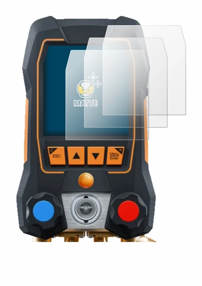 Image de l'appareil Testo 558s avec une grande variété de protections d'écran.