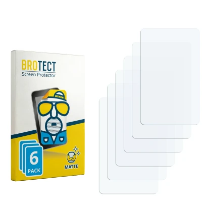 Face avant d’un emballage produit avec le logo de la marque BROTECT. À côté se trouve la protection d’écran correspondante.