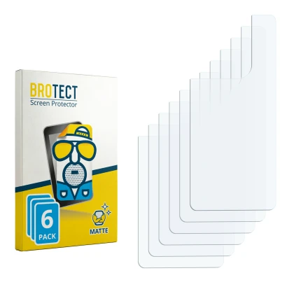 Face avant d’un emballage produit avec le logo de la marque BROTECT. À côté se trouve la protection d’écran correspondante.