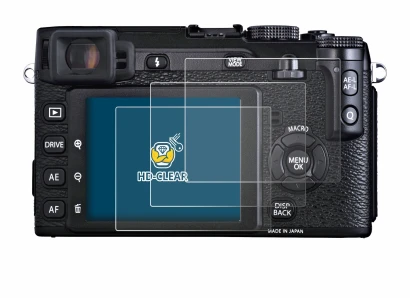 Image de l'appareil Fujifilm X-E1 avec une grande variété de protections d'écran.