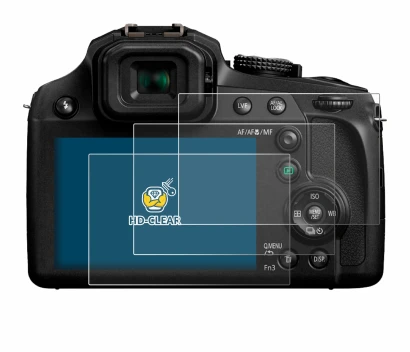 Image de l'appareil Panasonic Lumix DC-FZ82 avec une grande variété de protections d'écran.