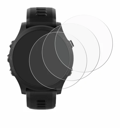 Image de l'appareil Garmin Forerunner 935 avec une grande variété de protections d'écran.
