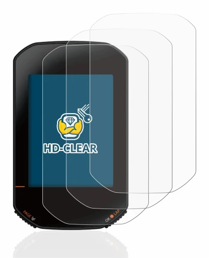 Image de l'appareil Bryton Rider 420 avec une grande variété de protections d'écran.