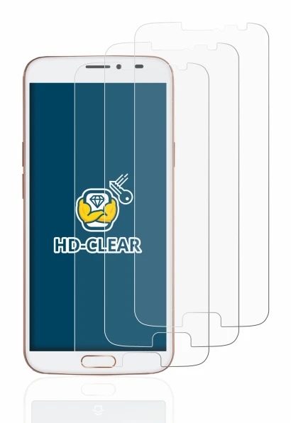 Image de l'appareil Doro 8080 avec une grande variété de protections d'écran.