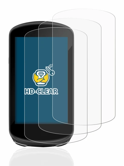 Image de l'appareil Garmin Edge 1030 Plus avec une grande variété de protections d'écran.