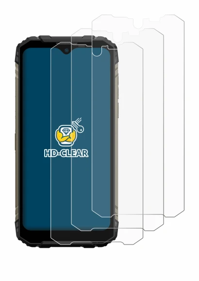 Image de l'appareil Doogee S96 Pro avec une grande variété de protections d'écran.