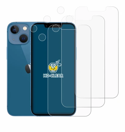Image de l'appareil Apple iPhone 13 mini (Avant+Caméra) avec une grande variété de protections d'écran.