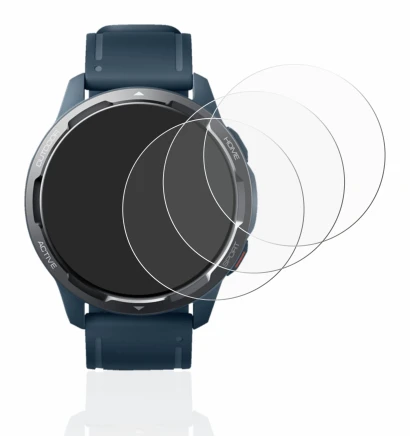 Image de l'appareil Xiaomi Watch S1 Active avec une grande variété de protections d'écran.