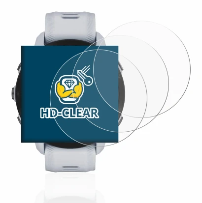 Image de l'appareil Garmin Forerunner 955 Solar avec une grande variété de protections d'écran.