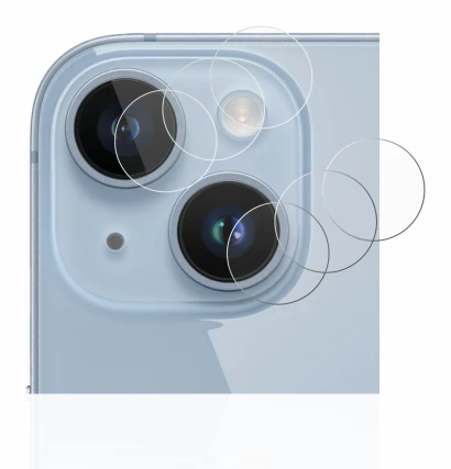 Image de l'appareil Apple iPhone 14 (Caméra UNIQUEMENT) avec une grande variété de protections d'écran.