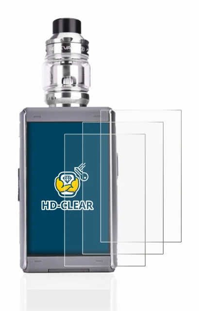 Image de l'appareil GeekVape T200 avec une grande variété de protections d'écran.