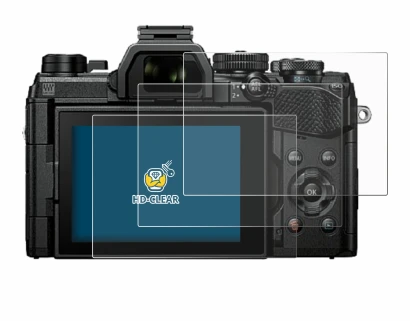 Image de l'appareil Olympus OM System OM-5 avec une grande variété de protections d'écran.