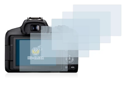 Image de l'appareil Canon EOS R50 avec une grande variété de protections d'écran.