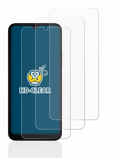 Image de l'appareil Nokia C32 avec une grande variété de protections d'écran.