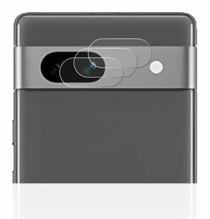 Image de l'appareil Google Pixel 7a (Caméra UNIQUEMENT) avec une grande variété de protections d'écran.