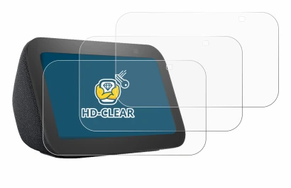 Image de l'appareil Amazon Echo Show 5 (3ème Gen.) avec une grande variété de protections d'écran.
