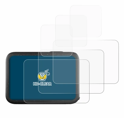 Image de l'appareil GoPro Hero 12 Black avec une grande variété de protections d'écran.