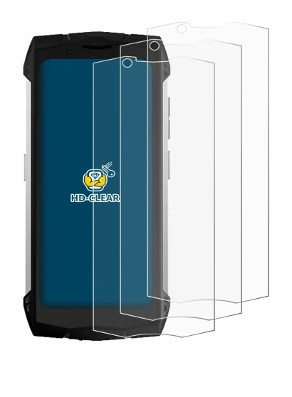 Image de l'appareil Doogee S Mini avec une grande variété de protections d'écran.