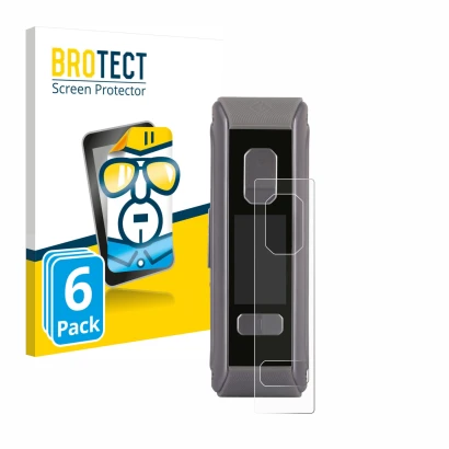 Face avant d’un emballage produit avec le logo de la marque BROTECT. À côté, l’appareil GeekVape Aegis Max2 / Max100 est repré