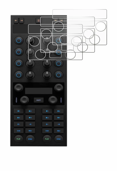 Image de l'appareil Native Instruments Traktor Kontrol X1 MK3 avec une grande variété de protections d'écran.