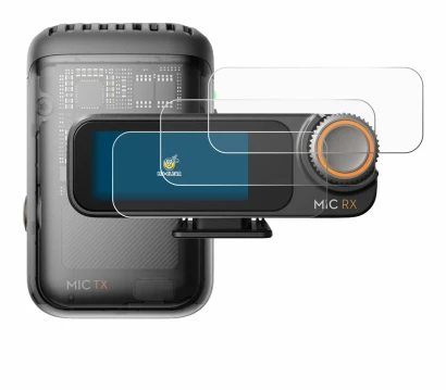 Image de l'appareil DJI Mic 2 (Receiver) avec une grande variété de protections d'écran.