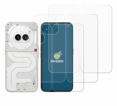 Image de l'appareil Nothing Phone (2a) (Avant+Arrière) avec une grande variété de protections d'écran.