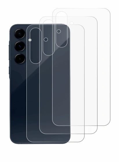 Image de l'appareil Samsung Galaxy A35 5G (Arrière) avec une grande variété de protections d'écran.