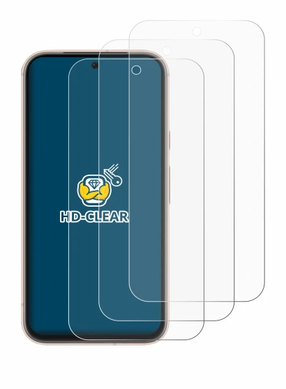 Image de l'appareil Google Pixel 8a avec une grande variété de protections d'écran.