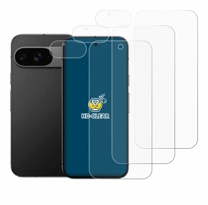 Image de l'appareil Google Pixel 9 (Avant+Caméra) avec une grande variété de protections d'écran.