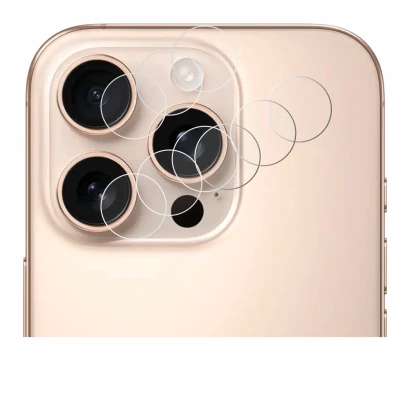 Image de l'appareil Apple iPhone 16 Pro (Caméra UNIQUEMENT) avec une grande variété de protections d'écran.