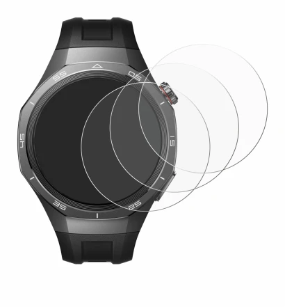 Image de l'appareil Huawei Watch GT 5 Pro (46 mm) avec une grande variété de protections d'écran.