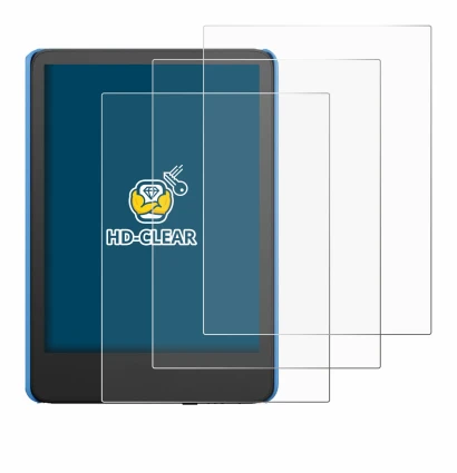 Image de l'appareil Amazon Kindle Kids (2024) avec une grande variété de protections d'écran.