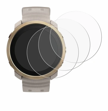 Image de l'appareil Polar Vantage M3 avec une grande variété de protections d'écran.