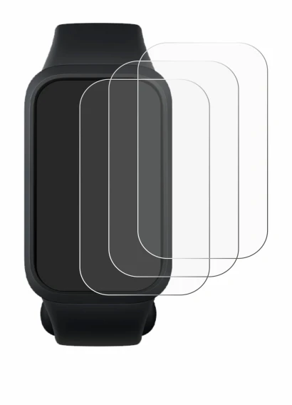 Image de l'appareil Xiaomi Smart Band 9 Active avec une grande variété de protections d'écran.
