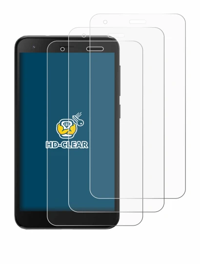 Image de l'appareil ZTE Blade A35 lite avec une grande variété de protections d'écran.