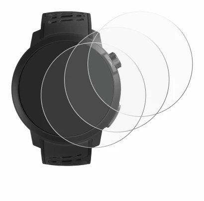 Image de l'appareil Coros Pace Pro avec une grande variété de protections d'écran.