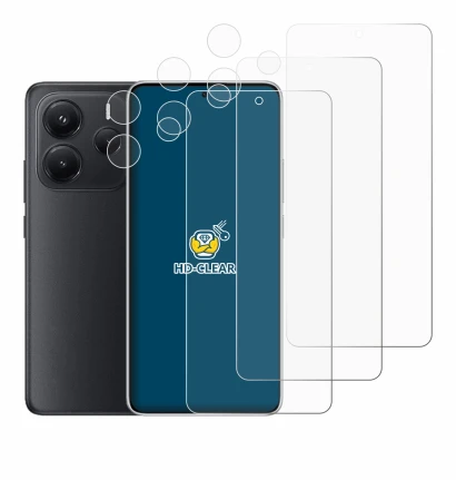 Image de l'appareil Xiaomi Redmi Note 14 (Avant+Caméra) avec une grande variété de protections d'écran.