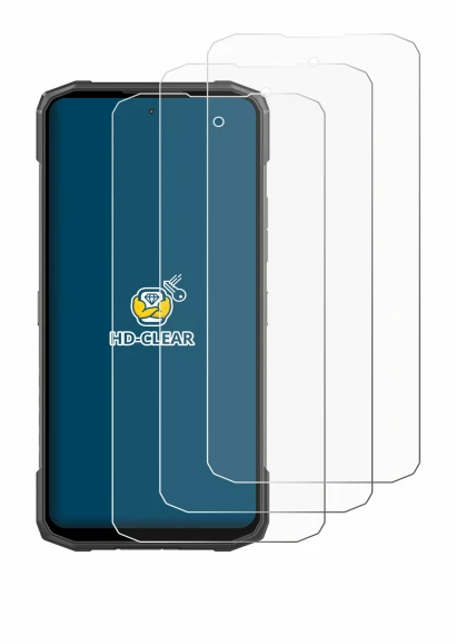 Image de l'appareil Doogee Blade 20 Turbo avec une grande variété de protections d'écran.