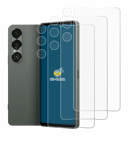 Image de l'appareil Sony Xperia 1 VII (Avant+Caméra) avec une grande variété de protections d'écran.