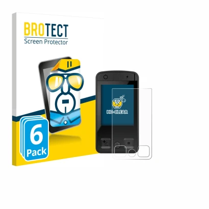 Face avant d’un emballage produit avec le logo de la marque BROTECT. À côté, l’appareil Bosch Kiox 400C est représenté avec la