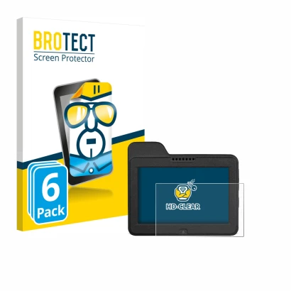 Face avant d’un emballage produit avec le logo de la marque BROTECT. À côté, l’appareil Naviter Omni est représenté avec la pr