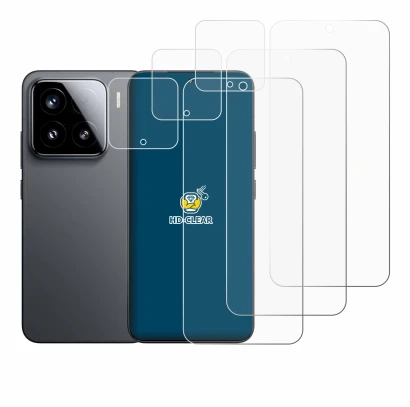 Image de l'appareil Xiaomi 15 (Avant+Caméra) avec une grande variété de protections d'écran.