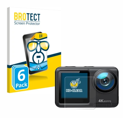 Face avant d’un emballage produit avec le logo de la marque BROTECT. À côté, l’appareil Wolfang GA420 est représenté avec la p